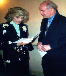 Dr. Braddock speaking with Eunice Kennedy Shriver