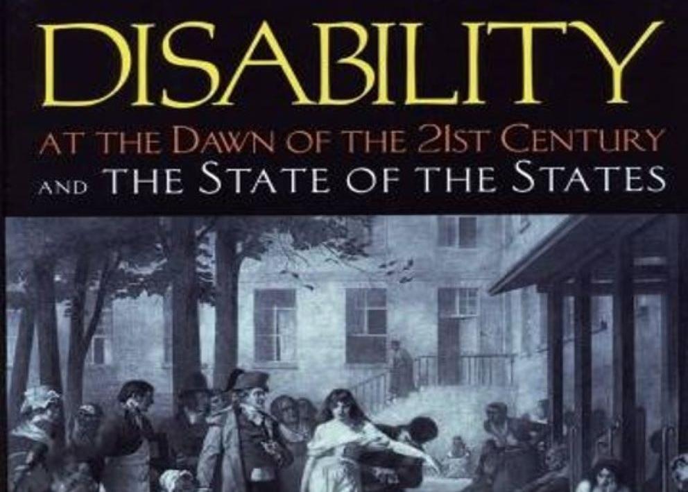 The front cover of Dr. Braddock's 5th book, Disability at the Dawn of the 21st Century and the State of the States